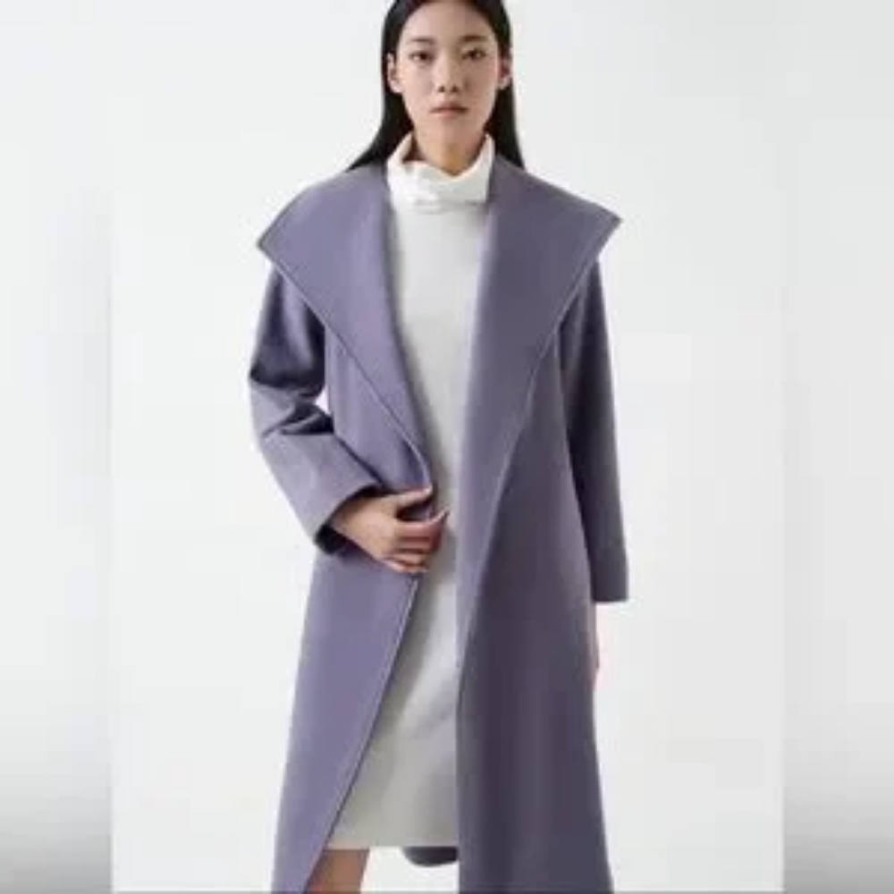 Club Monaco Plush Cardigan Wrap Coat - Picture 3 of 12